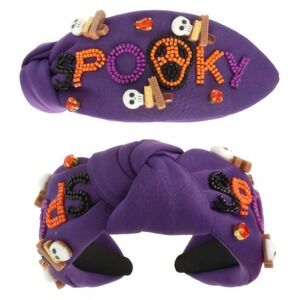 Kids Spooky Halloween Headband‎ Purple Orange Skull Candy Costume Accessory